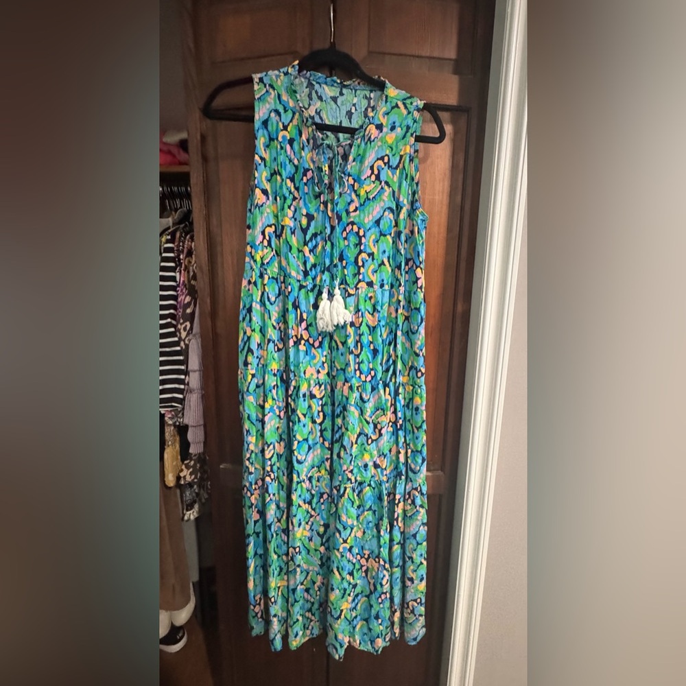 Vibrant Sleeveless Maxi Dress